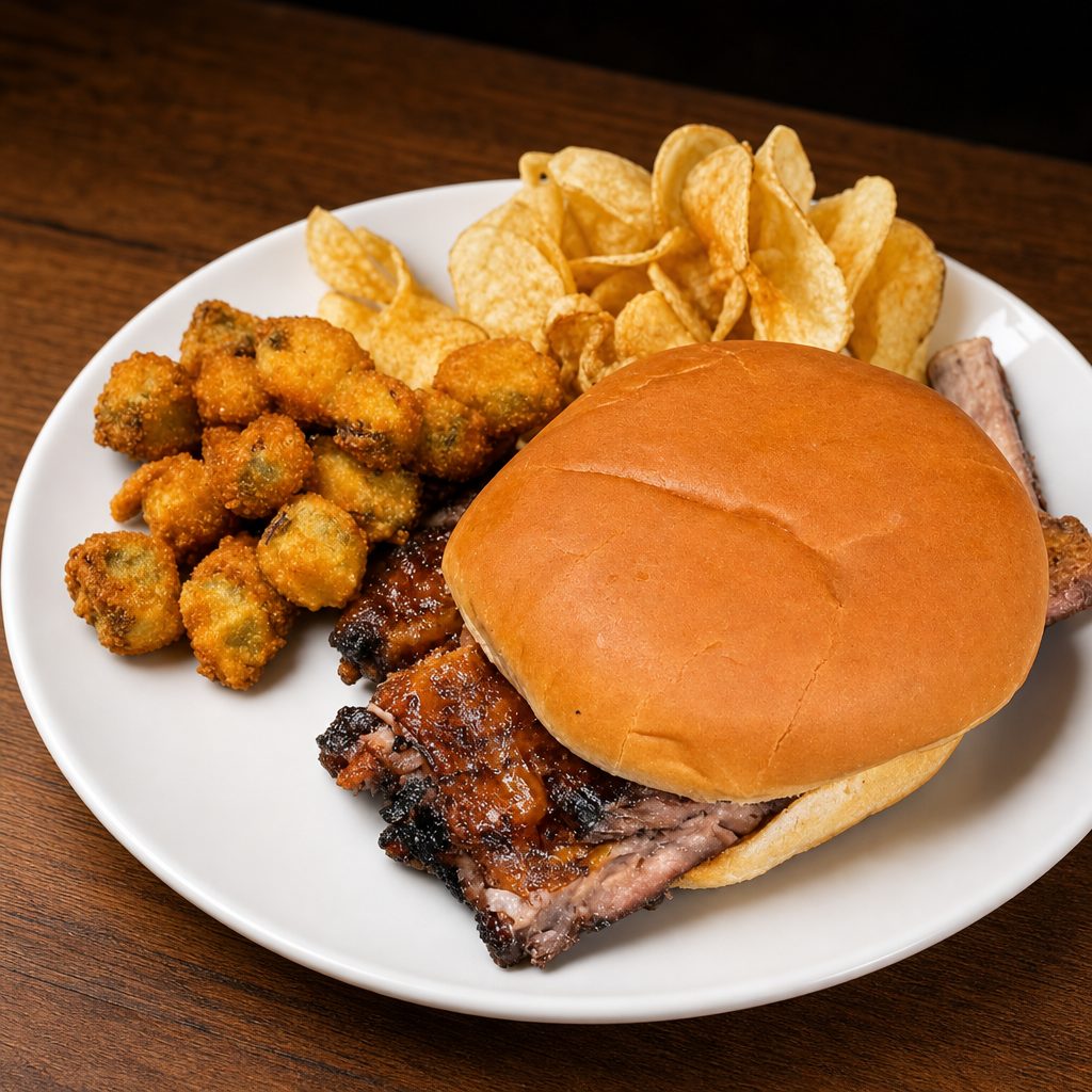 Rib Sandwich - Sandwich de Costilla.