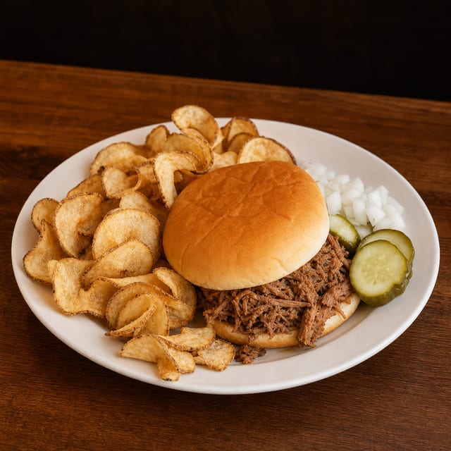 Pulled Pork Sandwich - Sandwich de Puerco.
