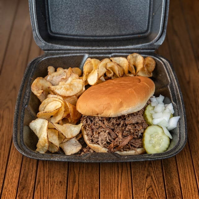 Chopped Brisket Sandwich - Sandwich de Brisket.